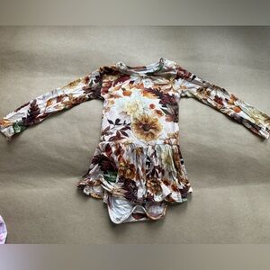 Posh Peanut Floral Baby Romper